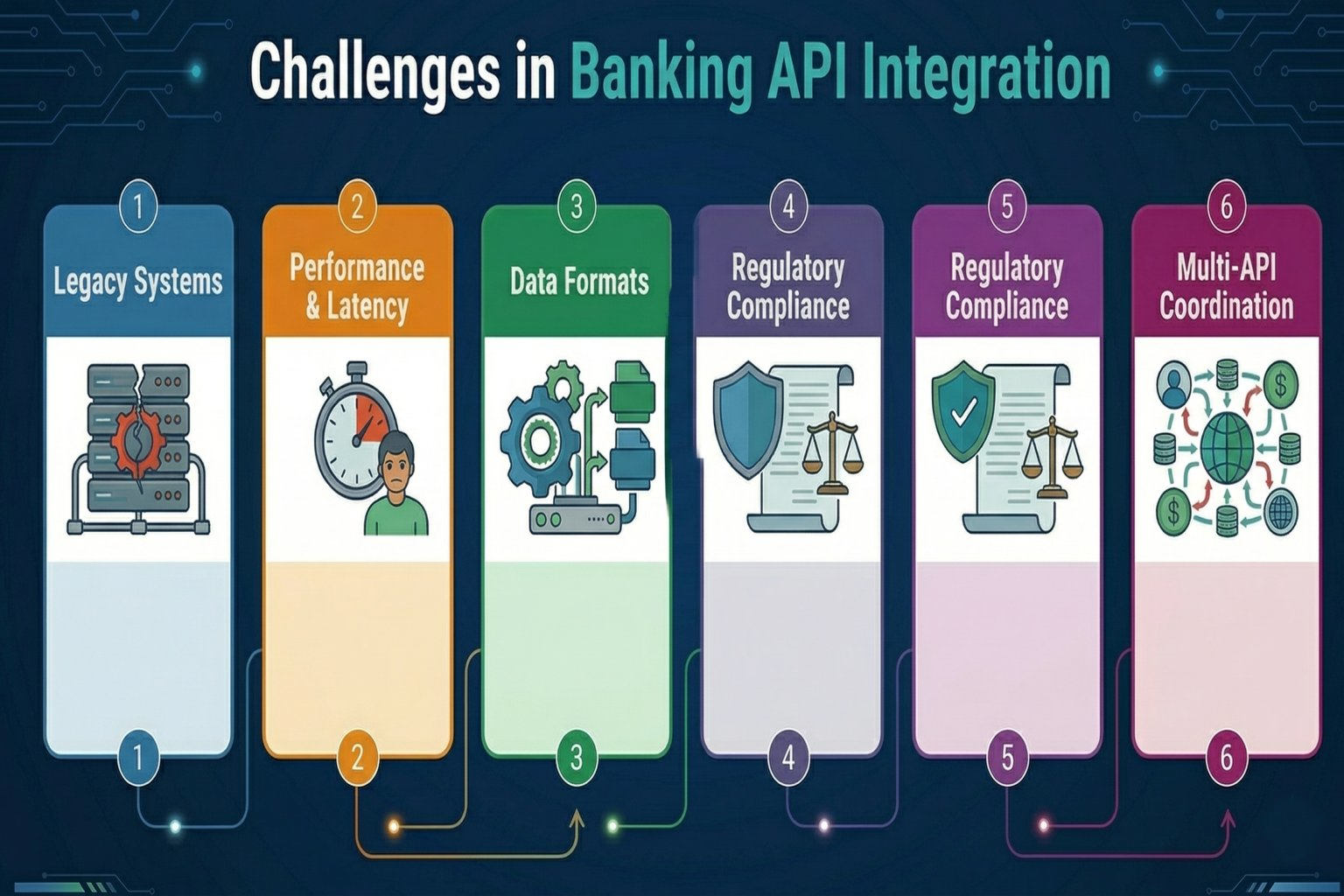 Snapshot of Challenges in Banking API Integration